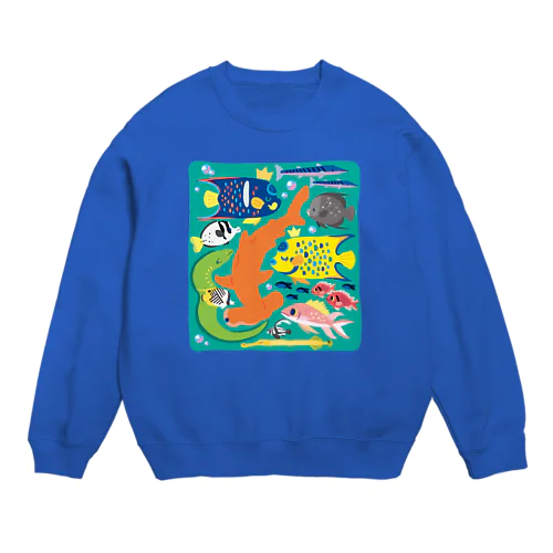 キング&クイーンエンゼルフィッシュ(表) Crew Neck Sweatshirt