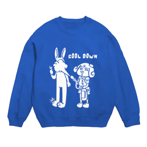 カラオケ中に熱くなりすぎたバニーを消火器でクールダウンさせるサゲスミン王子 Crew Neck Sweatshirt