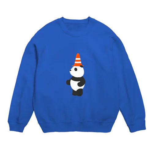 三角コーンをかぶる Crew Neck Sweatshirt