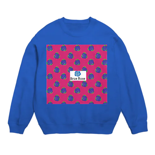 Brue Rose ビビッドピンク  Crew Neck Sweatshirt