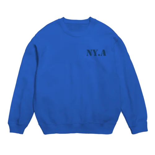 エヌワイドットエー(通称「ニャ」) ・ネイビー Crew Neck Sweatshirt