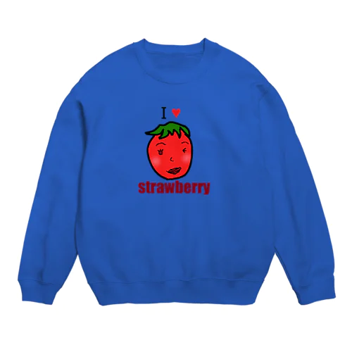 I♥Strawberry Crew Neck Sweatshirt