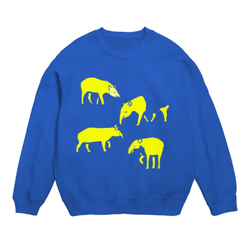 バク４種盛り（イエロー） Crew Neck Sweatshirt