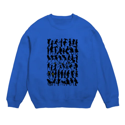 妖怪影絵＜浮世絵＞ Crew Neck Sweatshirt