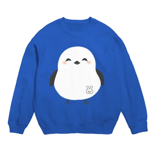 ニコニコシマエナガさん Crew Neck Sweatshirt