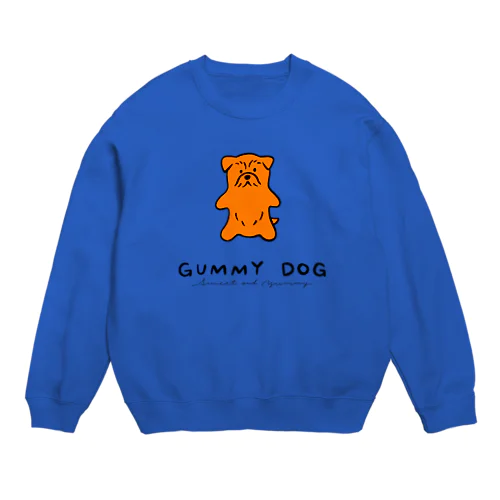 グミドッグオレンジ Crew Neck Sweatshirt