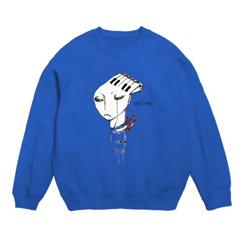 spiri T uning (FACE／文字入) Crew Neck Sweatshirt