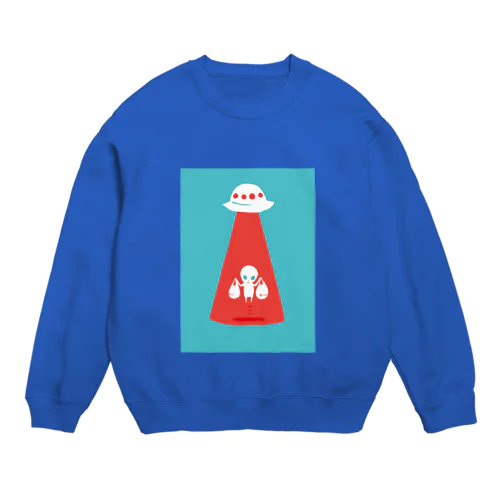 未確認長袖＜お買い物帰りの宇宙人＞ Crew Neck Sweatshirt