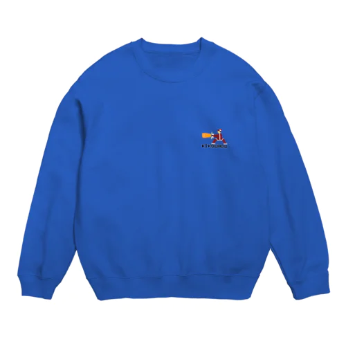 気功砲を放つチャイナガール Crew Neck Sweatshirt