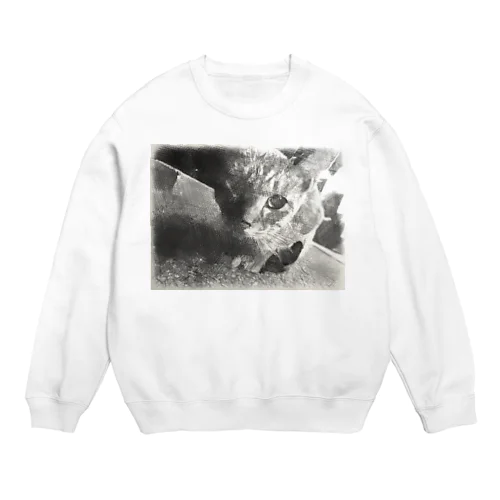 猫だよ Crew Neck Sweatshirt