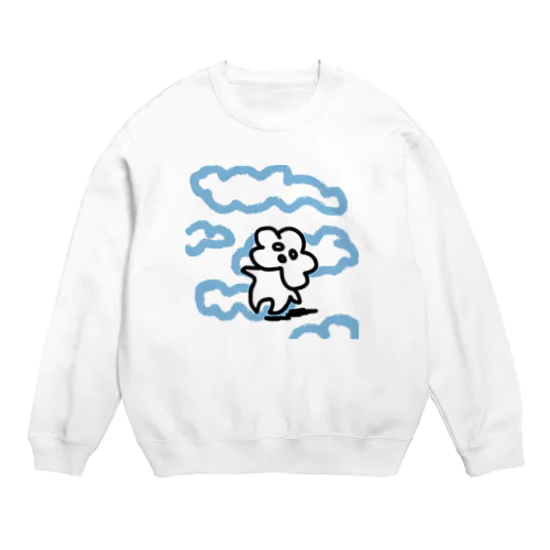 とぐうさんの心は曇り空。。 Crew Neck Sweatshirt