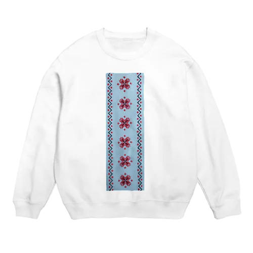 ウクライナの民族衣装ヴィシヴァンカの刺繍風（縦） スウェット