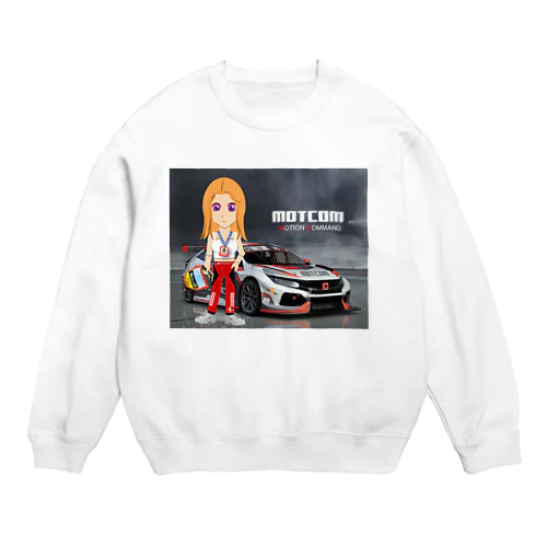 「レーサー女子」 MOTCOM Lindsay Racegirls Crew Neck Sweatshirt