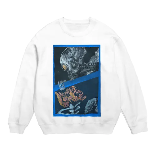 gashadokuro BLUE（tokumiシリーズ） Crew Neck Sweatshirt