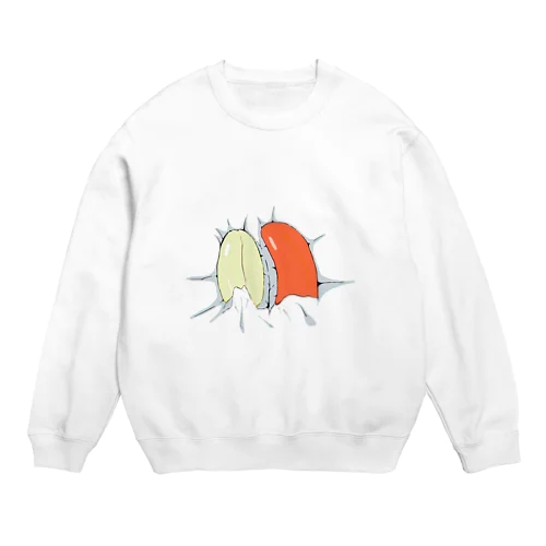 おやすみ柿ペー💤 Crew Neck Sweatshirt