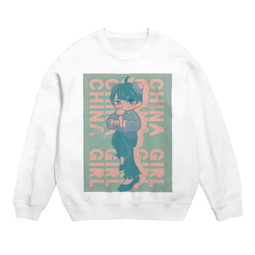 あおいろちゃいなちゃん Crew Neck Sweatshirt