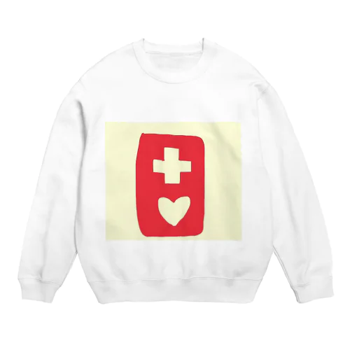 認知されてないから手帳持って立ってた方が早い Crew Neck Sweatshirt