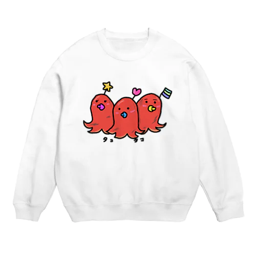 タコさんウィンナーベイビー三子ちゃん Crew Neck Sweatshirt