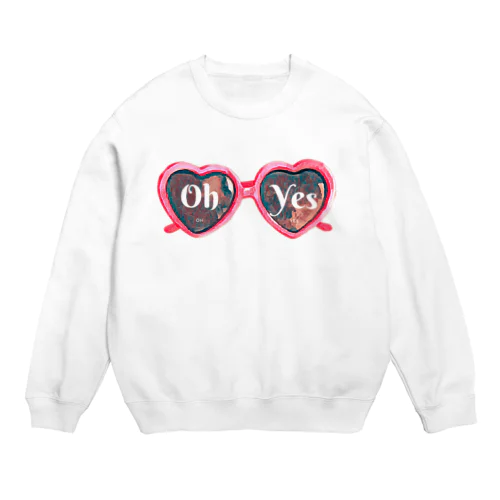 Oh Yes - サングラス Crew Neck Sweatshirt