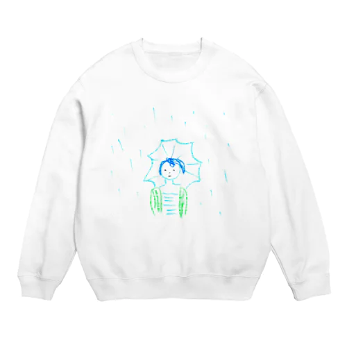 ばか。雨の、ばか。 Crew Neck Sweatshirt