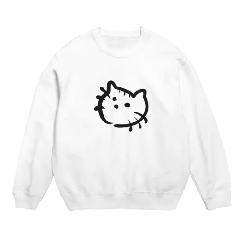 5秒で描いたネコ Crew Neck Sweatshirt