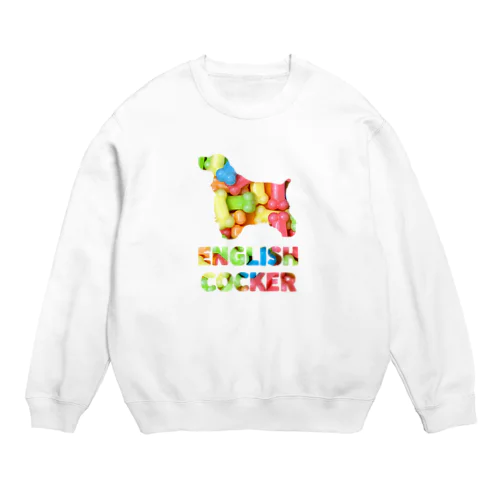 イングリッシュコッカースパニエル　骨ガム Crew Neck Sweatshirt