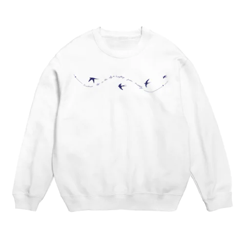 ツバメ swallows Crew Neck Sweatshirt