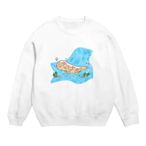 オオサンショウウオのはんざきくん Crew Neck Sweatshirt