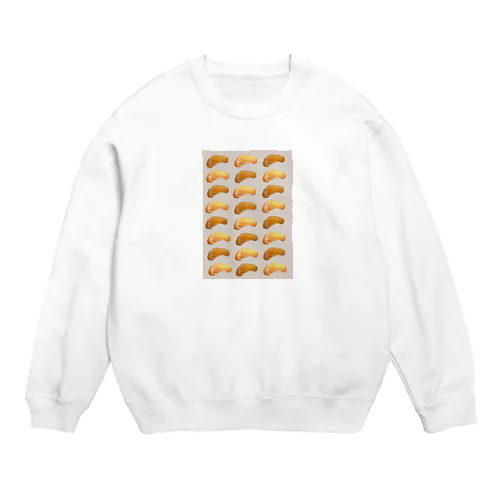 オレンジ orange 水彩画 イラスト 絵 アート 手描き Crew Neck Sweatshirt