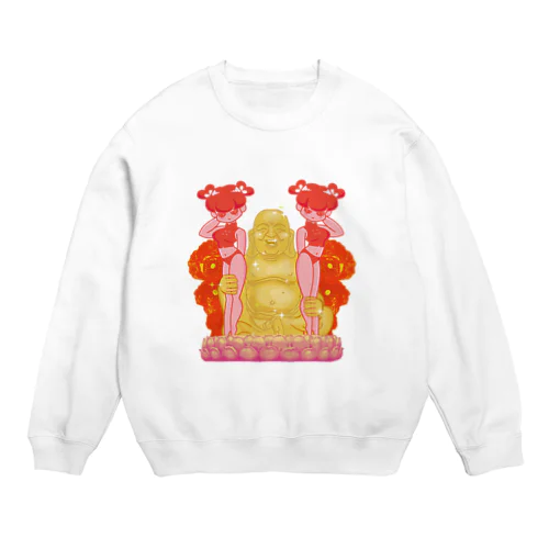 【前面】彼は女色を好まず Crew Neck Sweatshirt