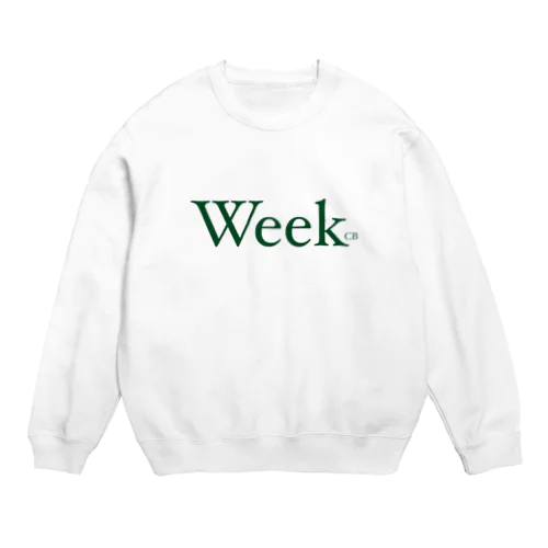 Week（グリーン） Crew Neck Sweatshirt