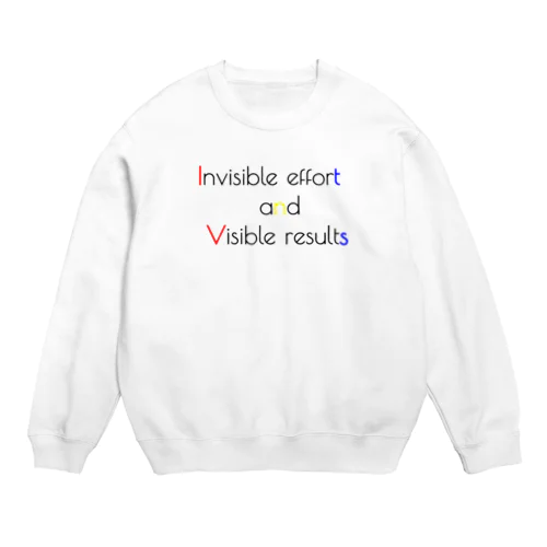 Invisible effort and visible result Crew Neck Sweatshirt