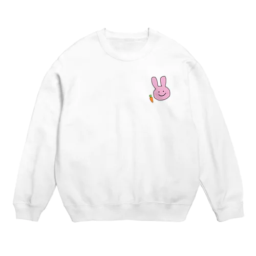 うさぎとにんじん（ミニ） Crew Neck Sweatshirt