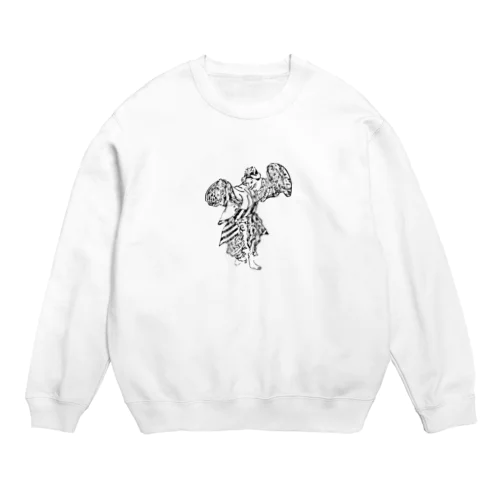 歌って踊るおこまちゃん Crew Neck Sweatshirt