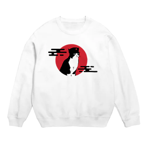 【前プリント】人民帽猫 Crew Neck Sweatshirt