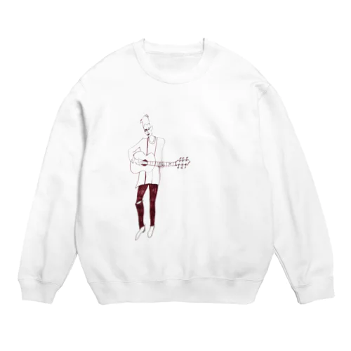 i love guitar. Crew Neck Sweatshirt