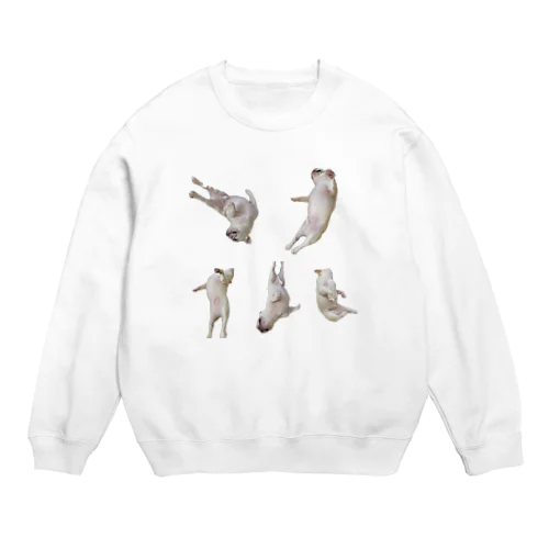 転がる犬 Crew Neck Sweatshirt