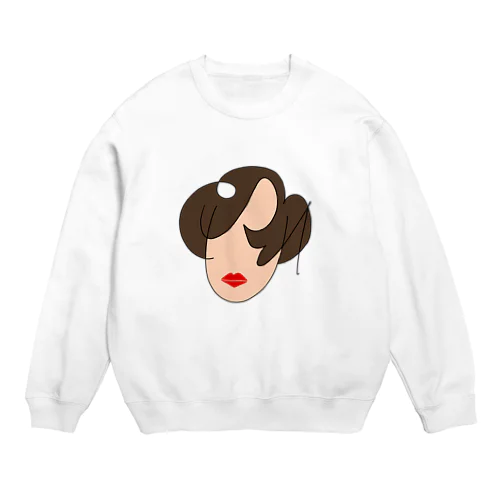 優雅な女性 Crew Neck Sweatshirt