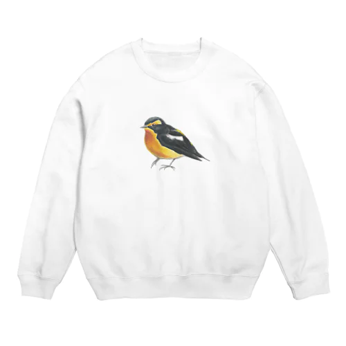 [森図鑑] キビタキ Crew Neck Sweatshirt