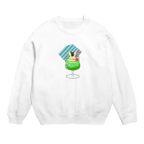 シュワシュワ　ウエネコさん Crew Neck Sweatshirt