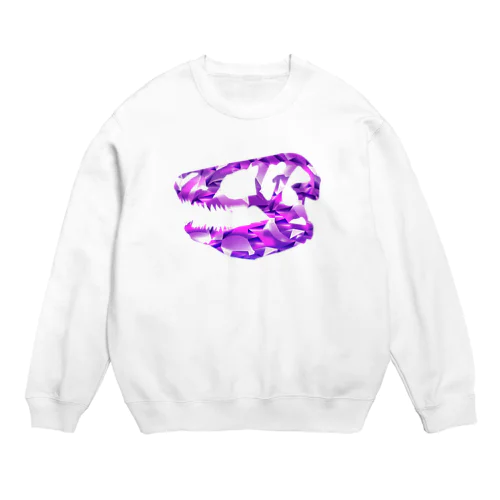 アメジスト恐竜 Crew Neck Sweatshirt