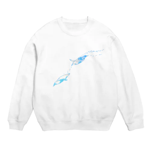 空を飛ぶように（文字なし） Crew Neck Sweatshirt