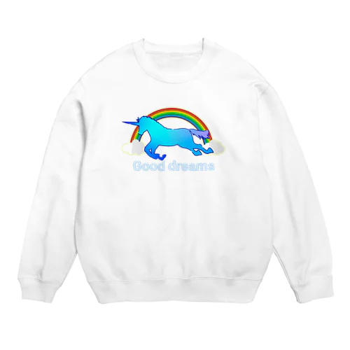 かわいいユニコーン Crew Neck Sweatshirt