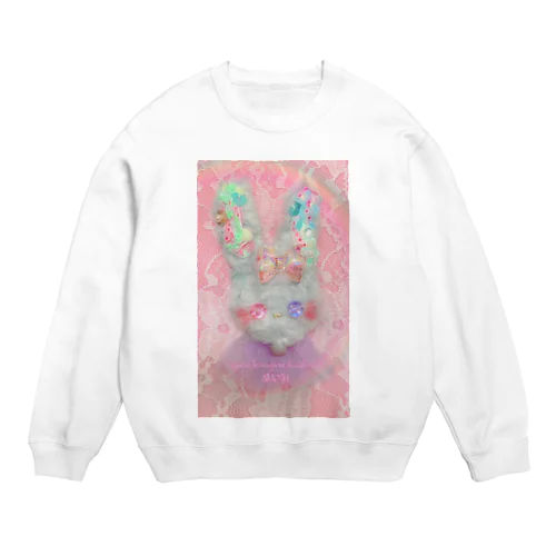 ふわふわうさぎちゃん Crew Neck Sweatshirt