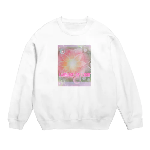 光のパステルアート　天の花 Crew Neck Sweatshirt