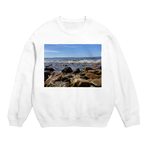 打ち寄せる波 Crew Neck Sweatshirt