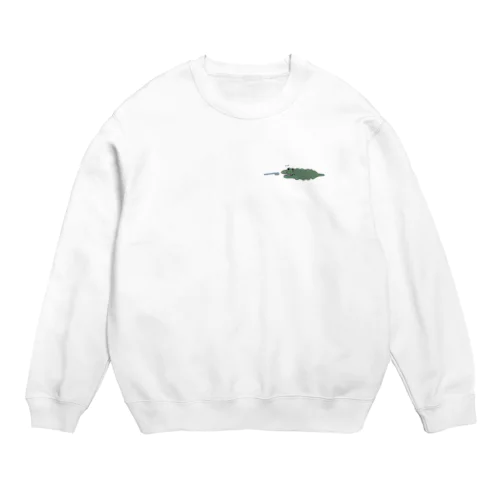 歯ブラシワニ Crew Neck Sweatshirt