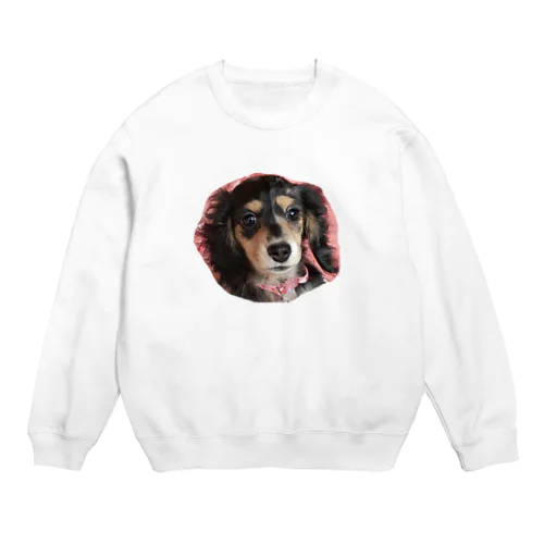 ほんわかダックスちゃん Crew Neck Sweatshirt