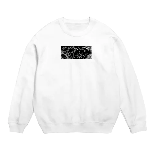 アジアン風モノクロ Crew Neck Sweatshirt