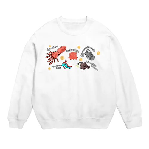 深海魚君たち Crew Neck Sweatshirt